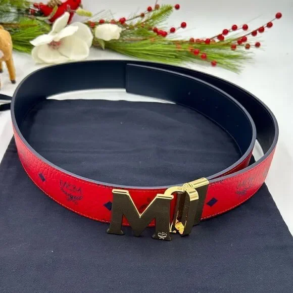MCM Accessories Mens Mcm Reversible Leatherbelt Inches Can